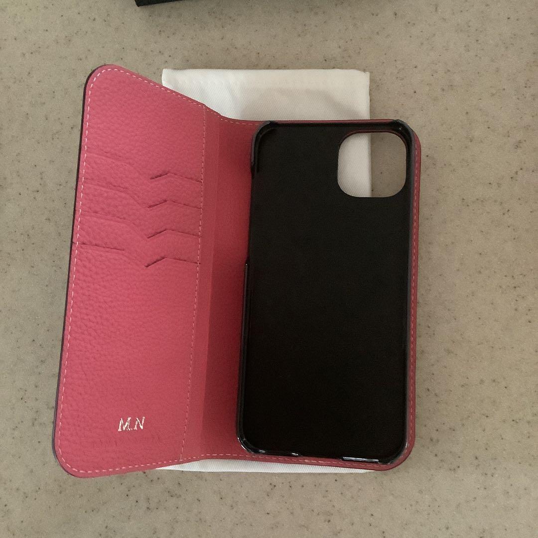 BONAVENTURA 手帳型 iPhone15plusケース ピンク