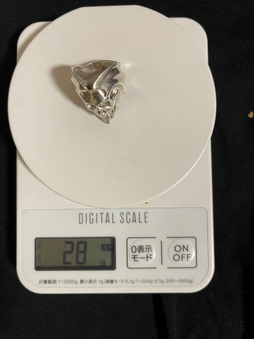 【希少品】スカルデザイン シルバー バイカーリング