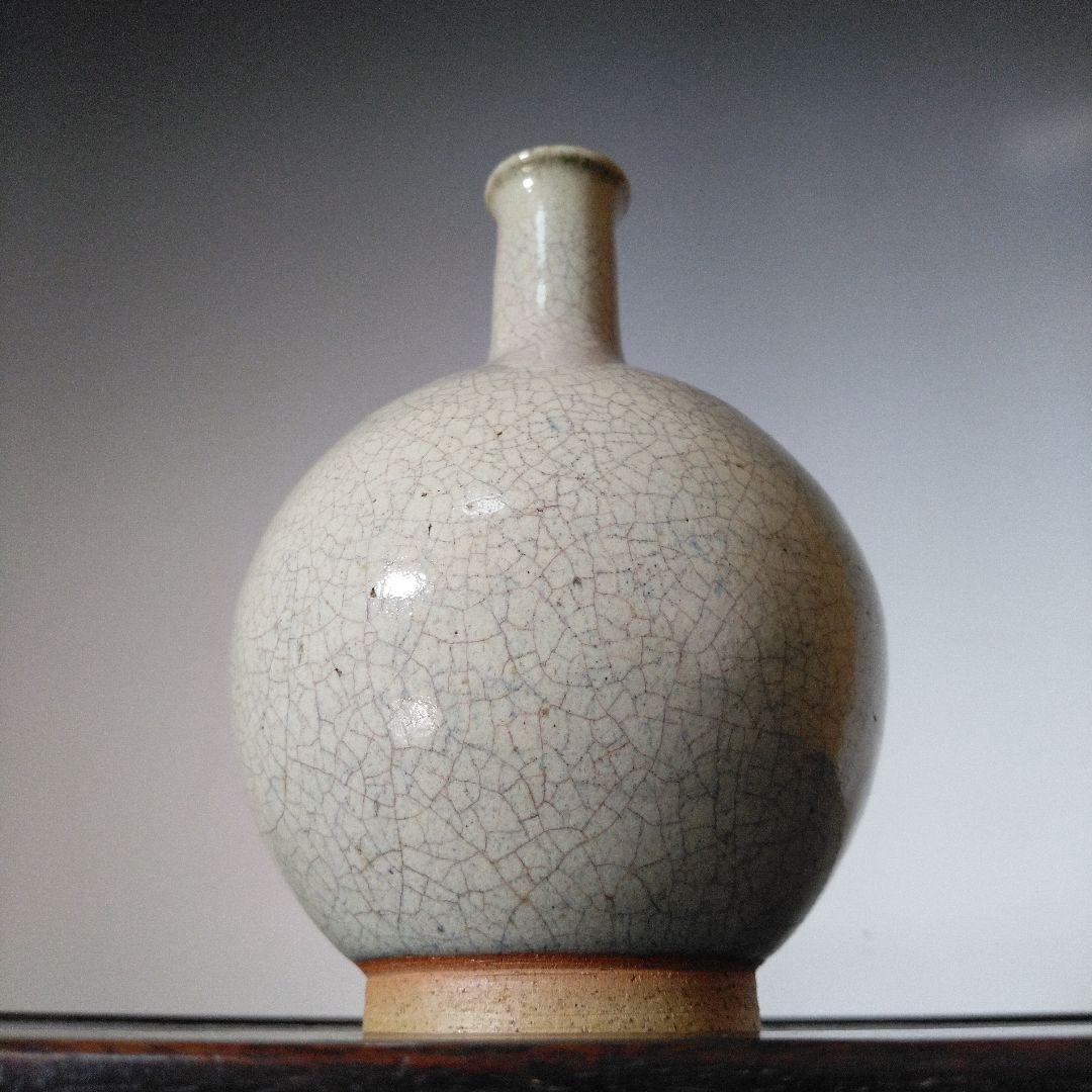 NO601 上野目焼　徳利　白釉徳利