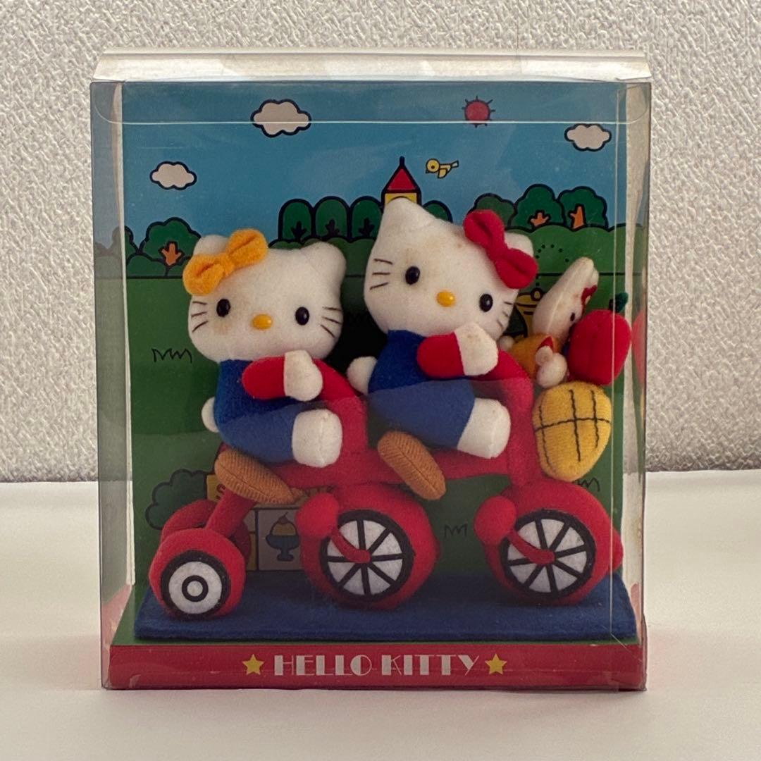 レトロ サンリオ ハローキティ ミミィ 2001年 三輪車 ぬいぐるみ 難