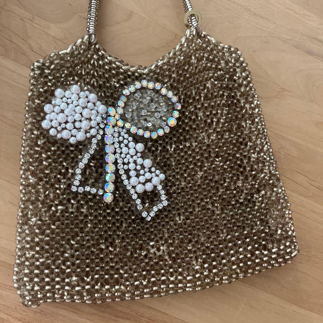 アンテプリマ　ゴールド　リボン　ワイヤーバック