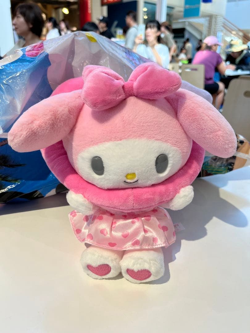ハローキティ・マイメロディ・ポムポムプリンぬいぐるみセット タグあり