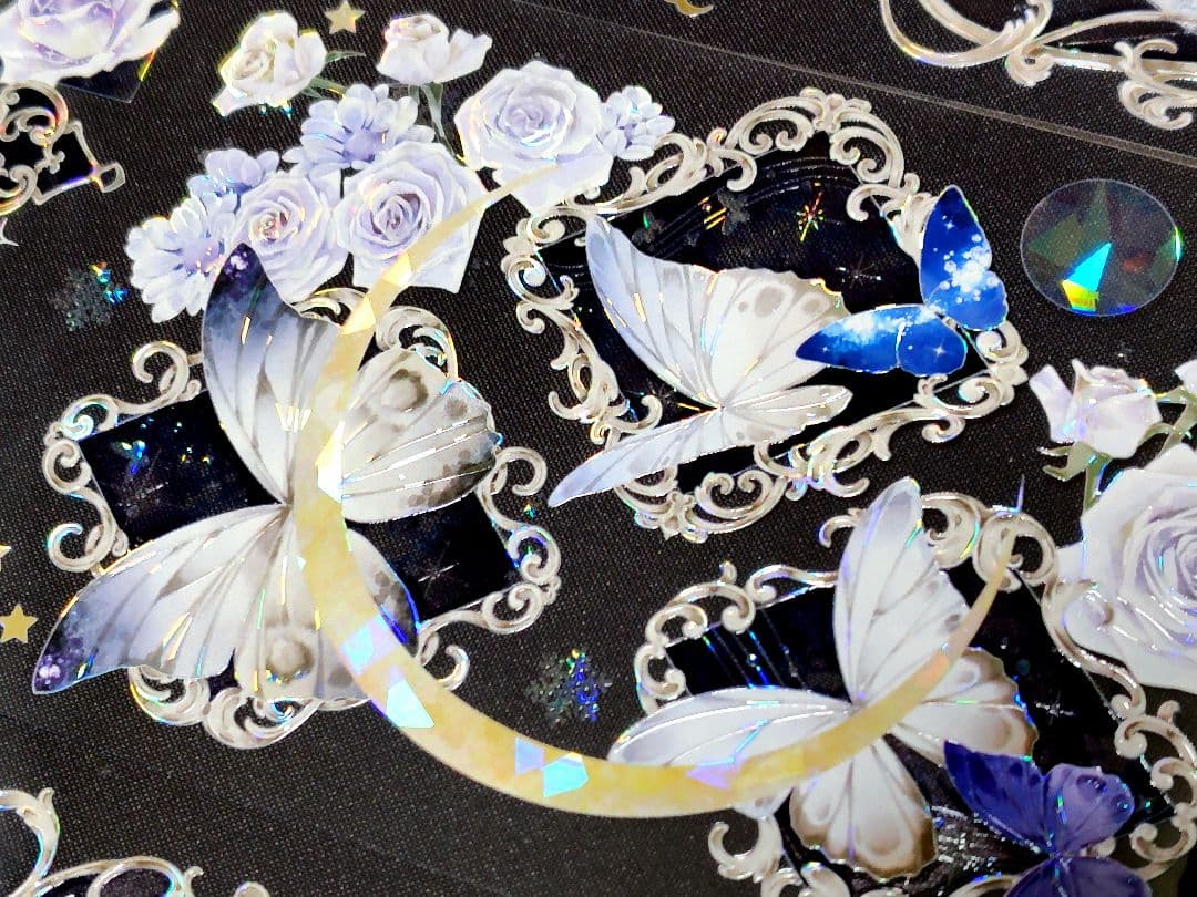 L】海外 10m巻 貝殻光マスキングテープ 人物系/動物系/お花系/装飾系