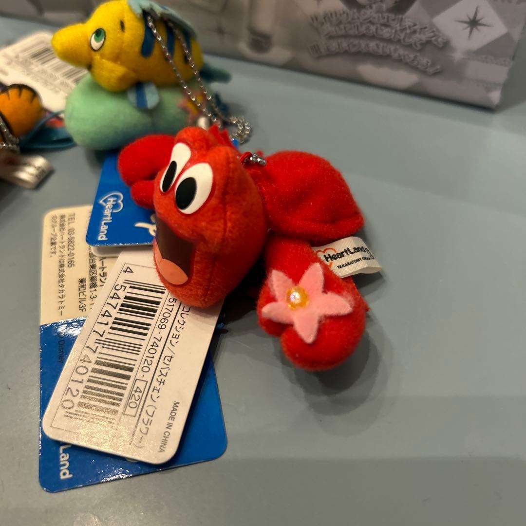 ニモ フランダー セバスチャン キーホルダー リトルマーメイド ハート