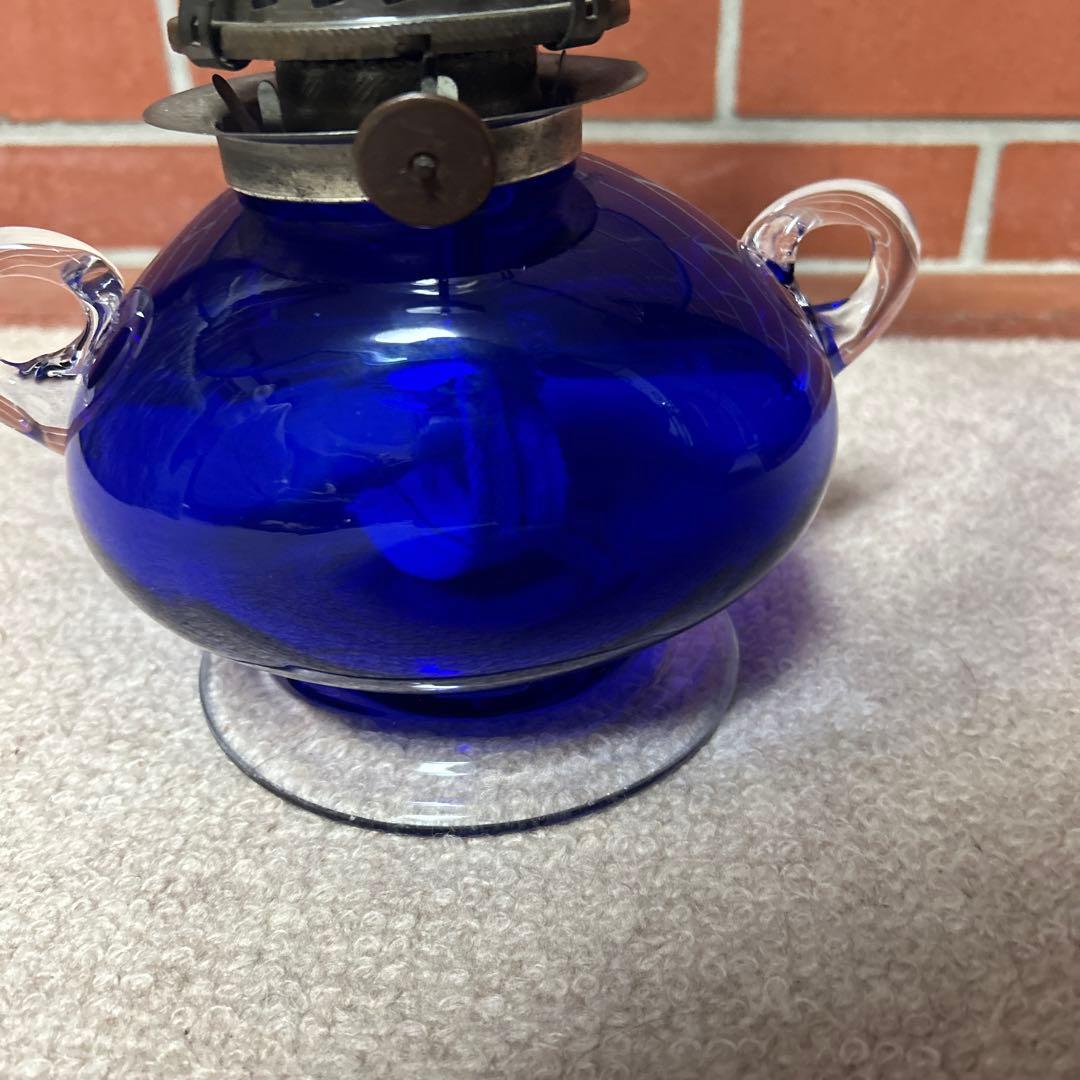 ⭐︎希少⭐︎北海道小樽 ヴィンテージ 北一硝子 青いガラス製 オイル