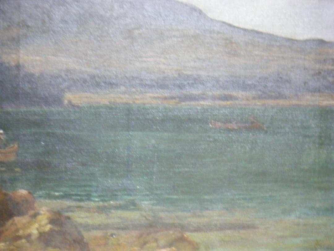 模写】絵画五姓田芳柳油彩30号富士風景巨匠名品P38