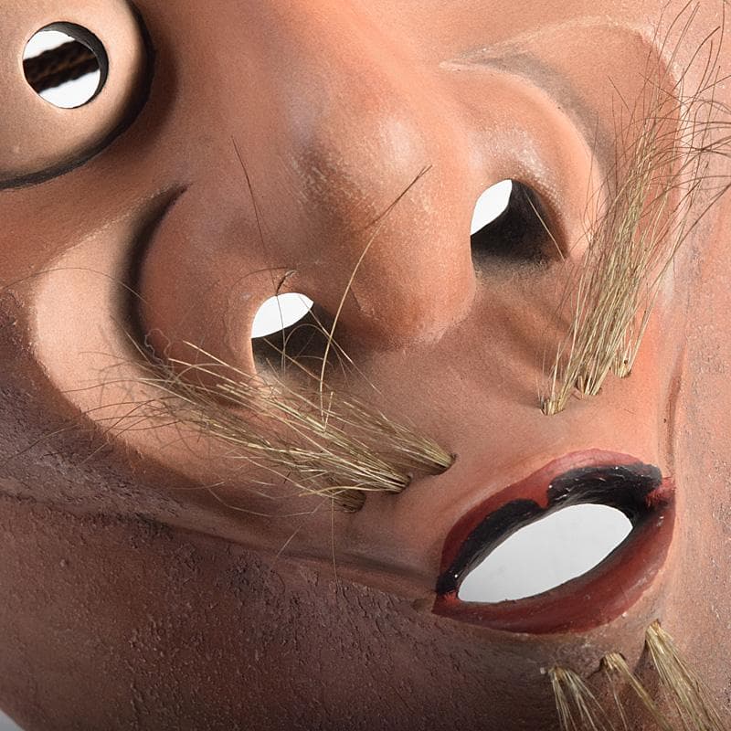 能面能楽雅楽木彫空吹戌辰銘VR8783