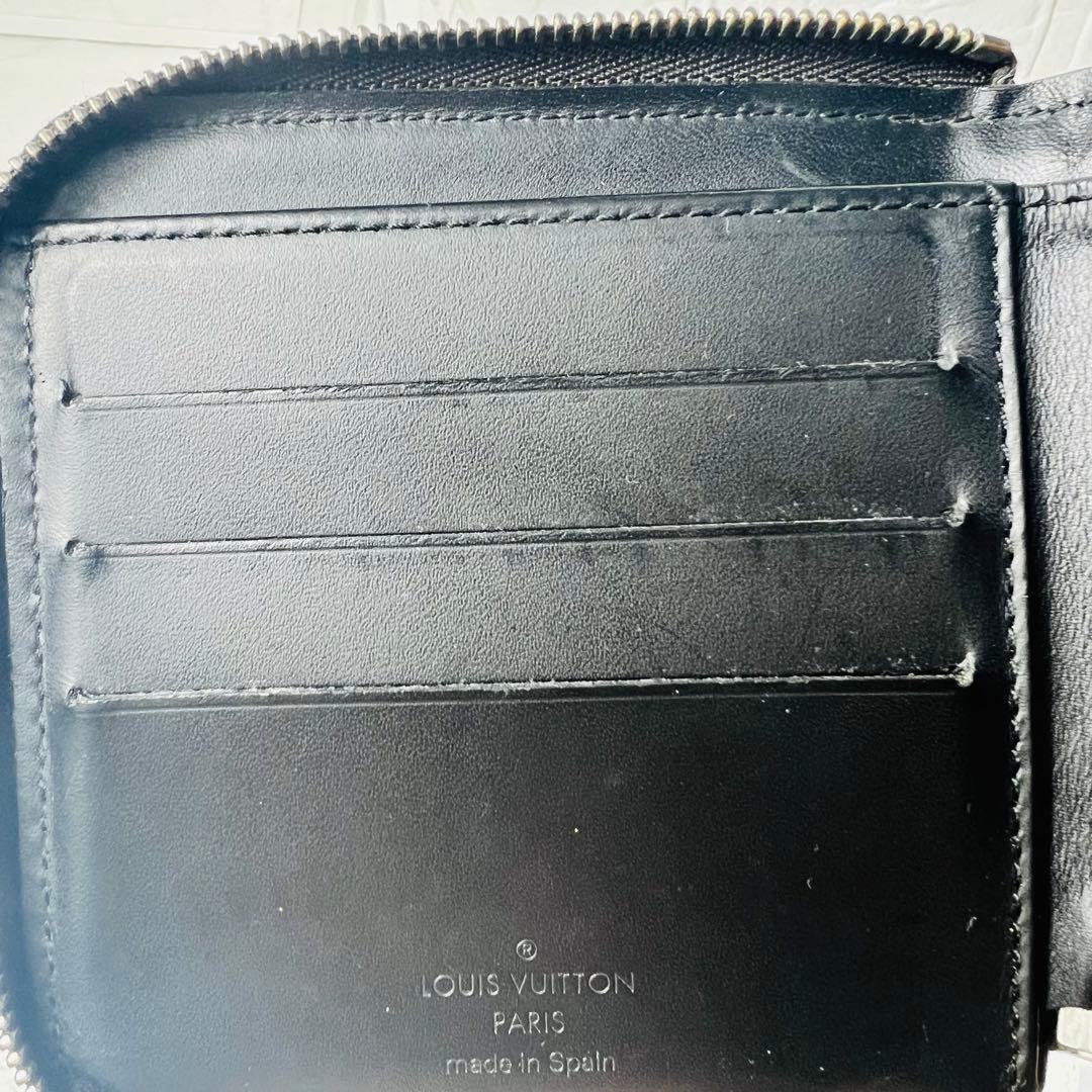 LOUIS VUITTON モノグラムグラセ ポルト ビエモネラウンドジップ財布