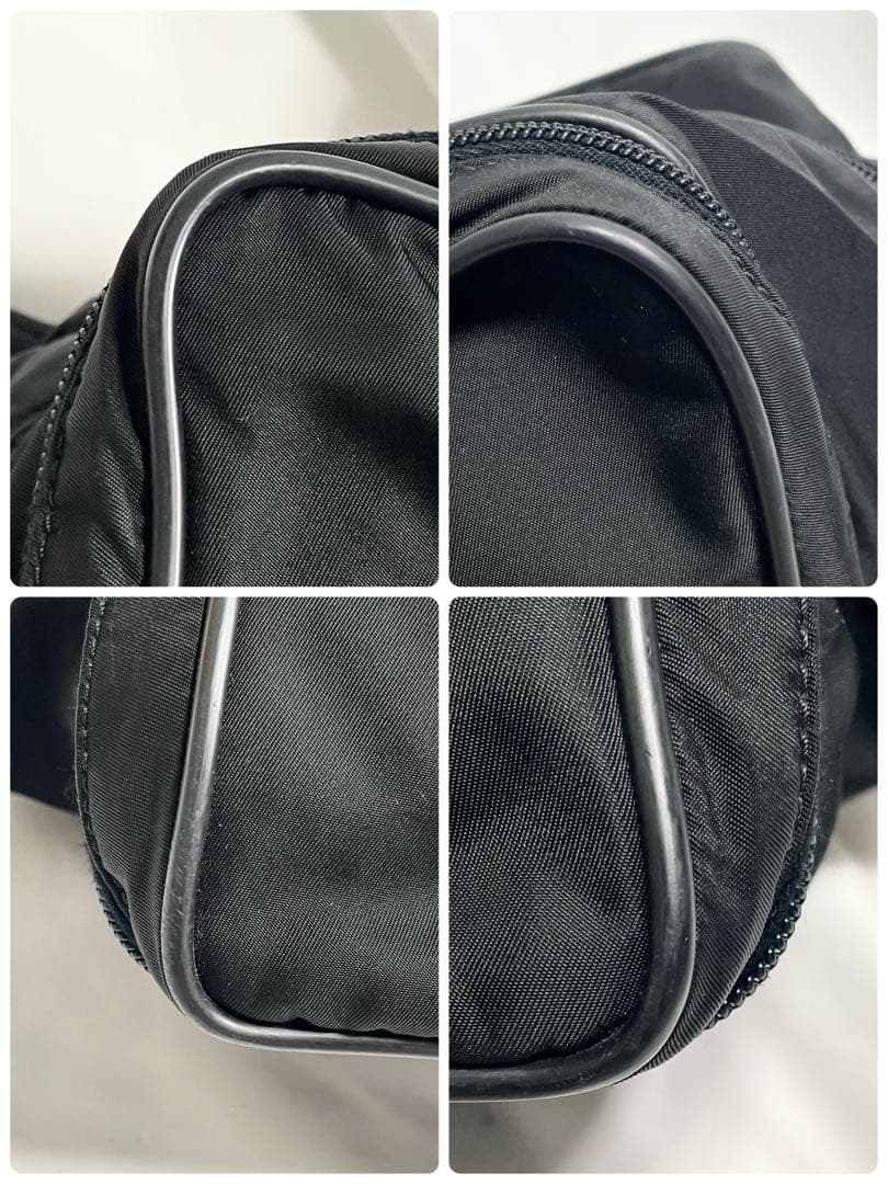 プラダ 2way ボストンバッグ 三角ロゴ ナイロン ブラック 大容量 多機能