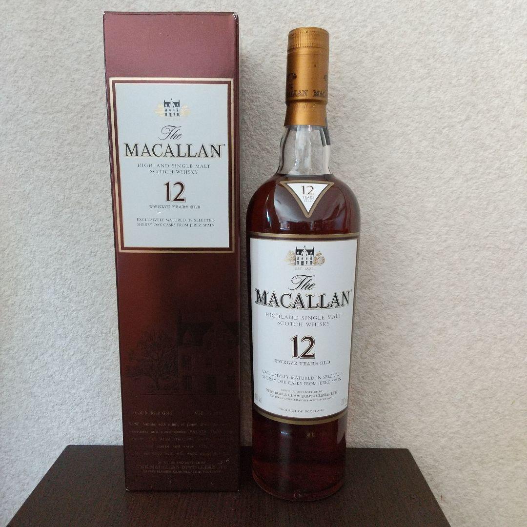 マッカラン 12年 最新 旧ボトル シェリーオーク ウイスキー 700ml 40