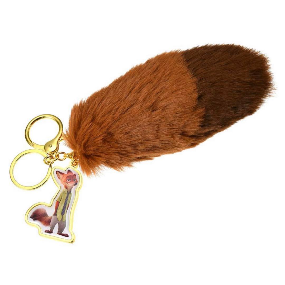 ディズニーストア ズートピア ニック しっぽ キーホルダー キー