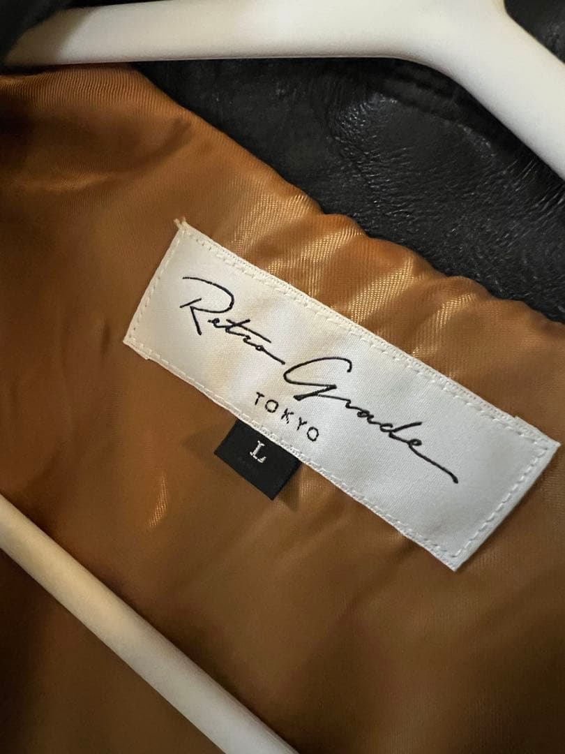 ほぼ新品】レトログレード東京 革ジャン シープレザー ブラック