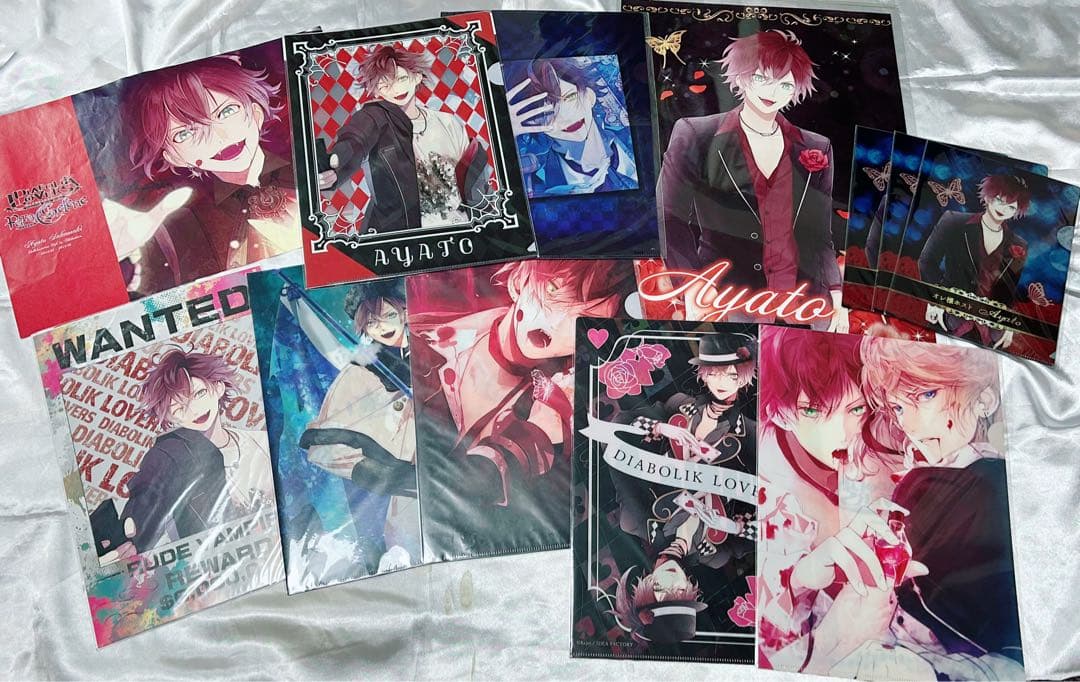 DIABOLIKLOVERS逆巻アヤト 缶バッジ,デスパレードリング他まとめ売り