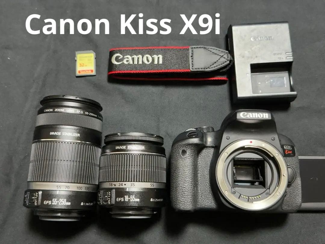 Canon EOS Kiss X9i 本体とレンズ2本セット