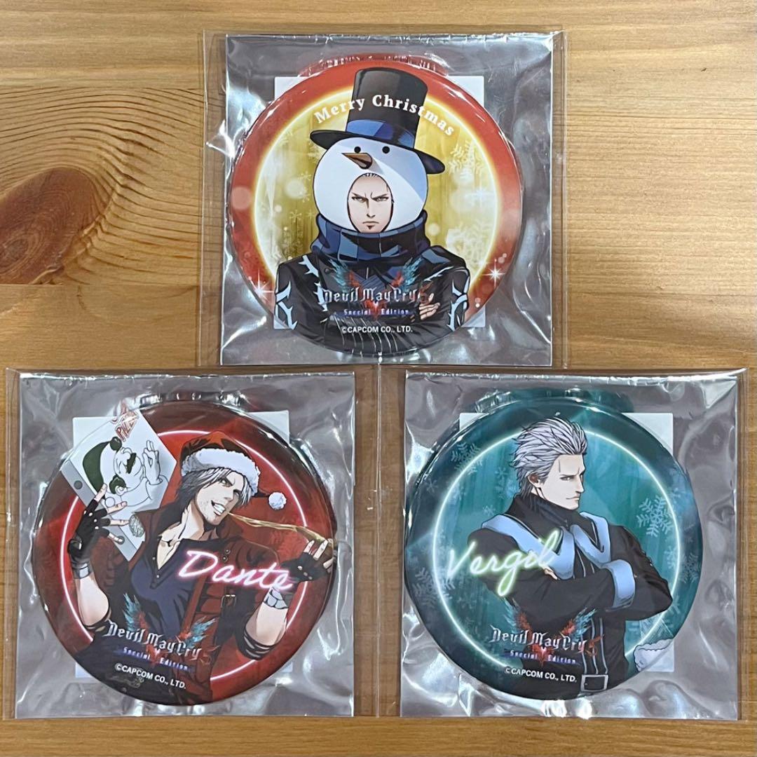 新品・未使用】デビルメイクライ クリスマス限定 缶バッジ ダンテ