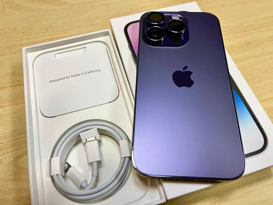美品】iPhone14 pro 256GB ディープパープル - メルカリ