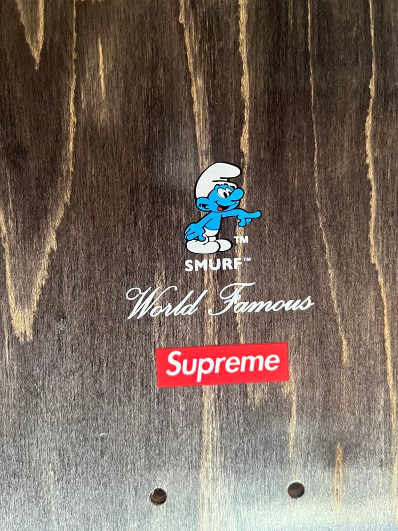 supreme シュプリーム スマーフ スケボー デッキ ブラック