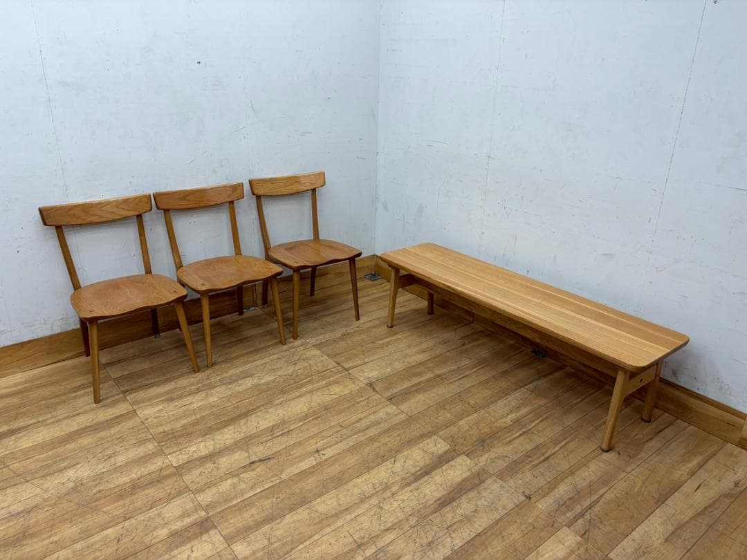 キラリン☆T7757☆美品☆イバタインテリア☆IDC大塚☆飛騨の家具