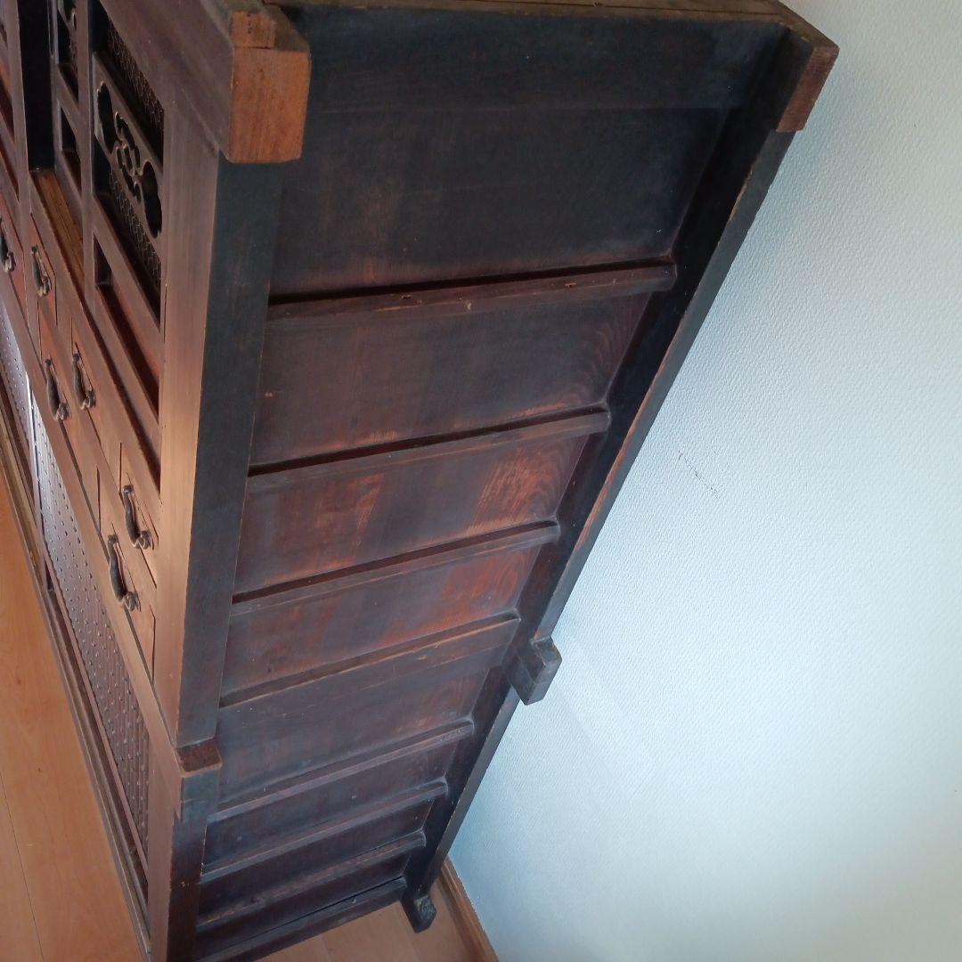 六尺近江水屋 箪笥 和箪笥 キャビネット みずや 古家具 アンティーク 木製