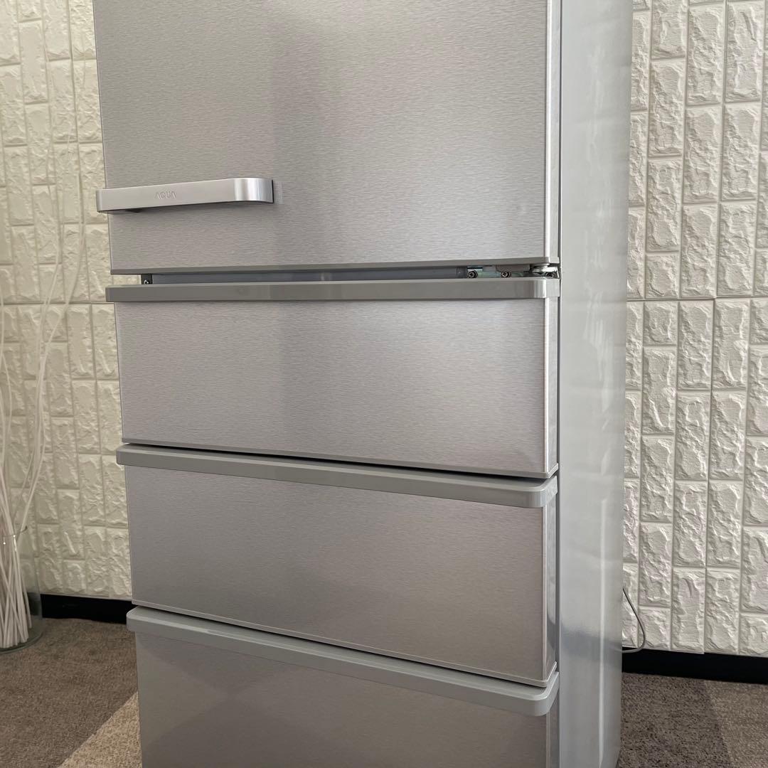 東京23区配送無料✨冷蔵庫　アクア　4ドア　ファミリーサイズ　355L 美品