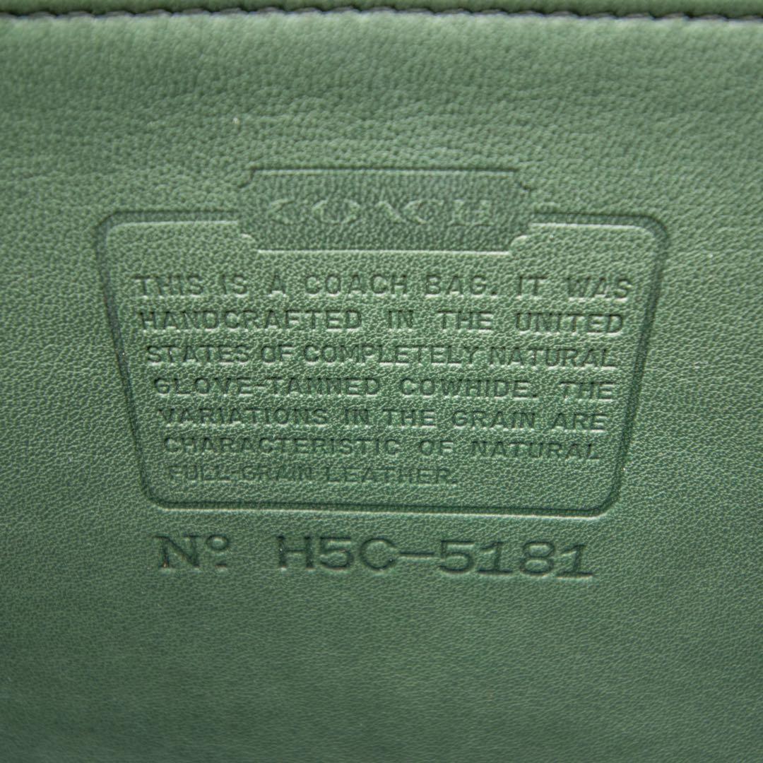 Z987【美品】オールドコーチ　ビジネスバッグ　ショルダー　ターンロック　緑
