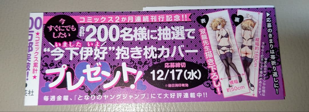 こういうのがいい 抱き枕カバー 当選品 レア 希少 抽プレ 非売品 YJ