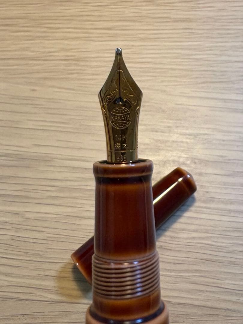 中屋万年筆 ピッコロ鴇溜 極太｜中屋万年筆 ピッコロ鴇溜 極太 新品)