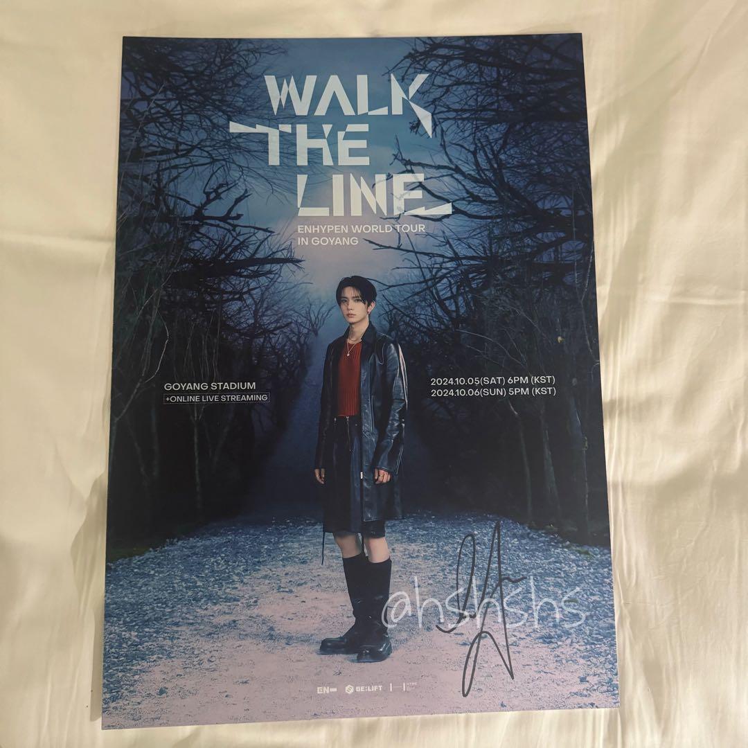 enhypen 直筆サイン入りポスターヒスン WTL プレステ特典