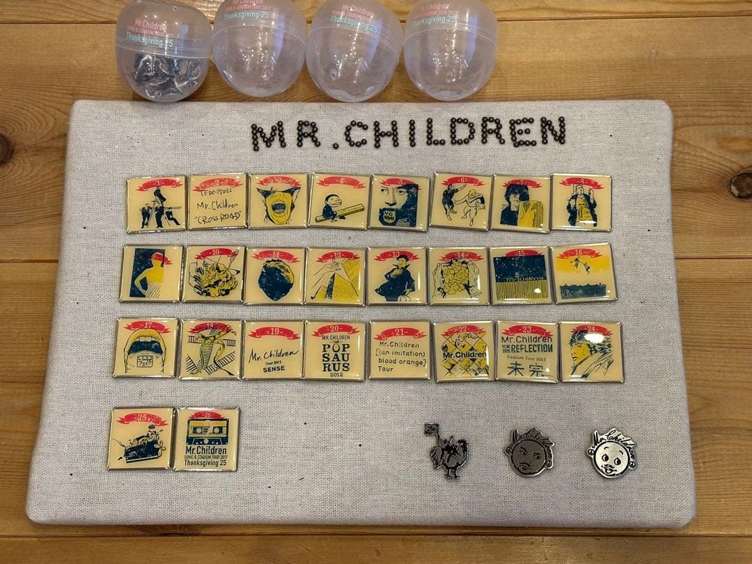 ミスチル、Mr.Children、ピンバッジ全種類セット