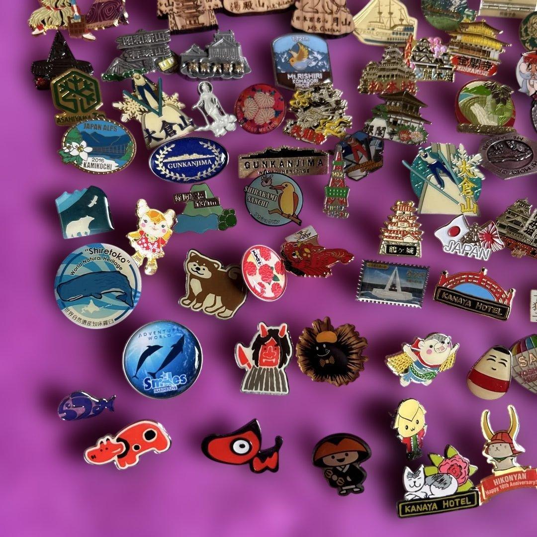 ご当地 ☆観光地 名所デザイン ピンバッジ ピンズ まとめ売り☆レトロ