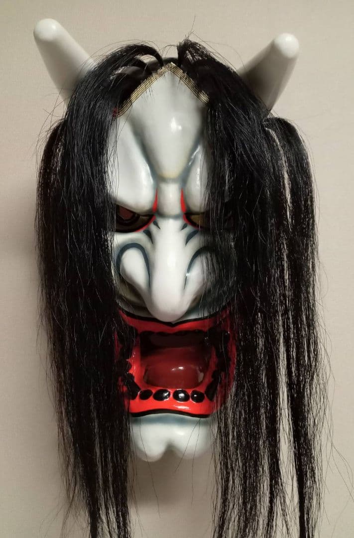 神楽面 伝統工芸 石見神楽 広島神楽 芸北（北広島） 塵倫(鬼) 日本