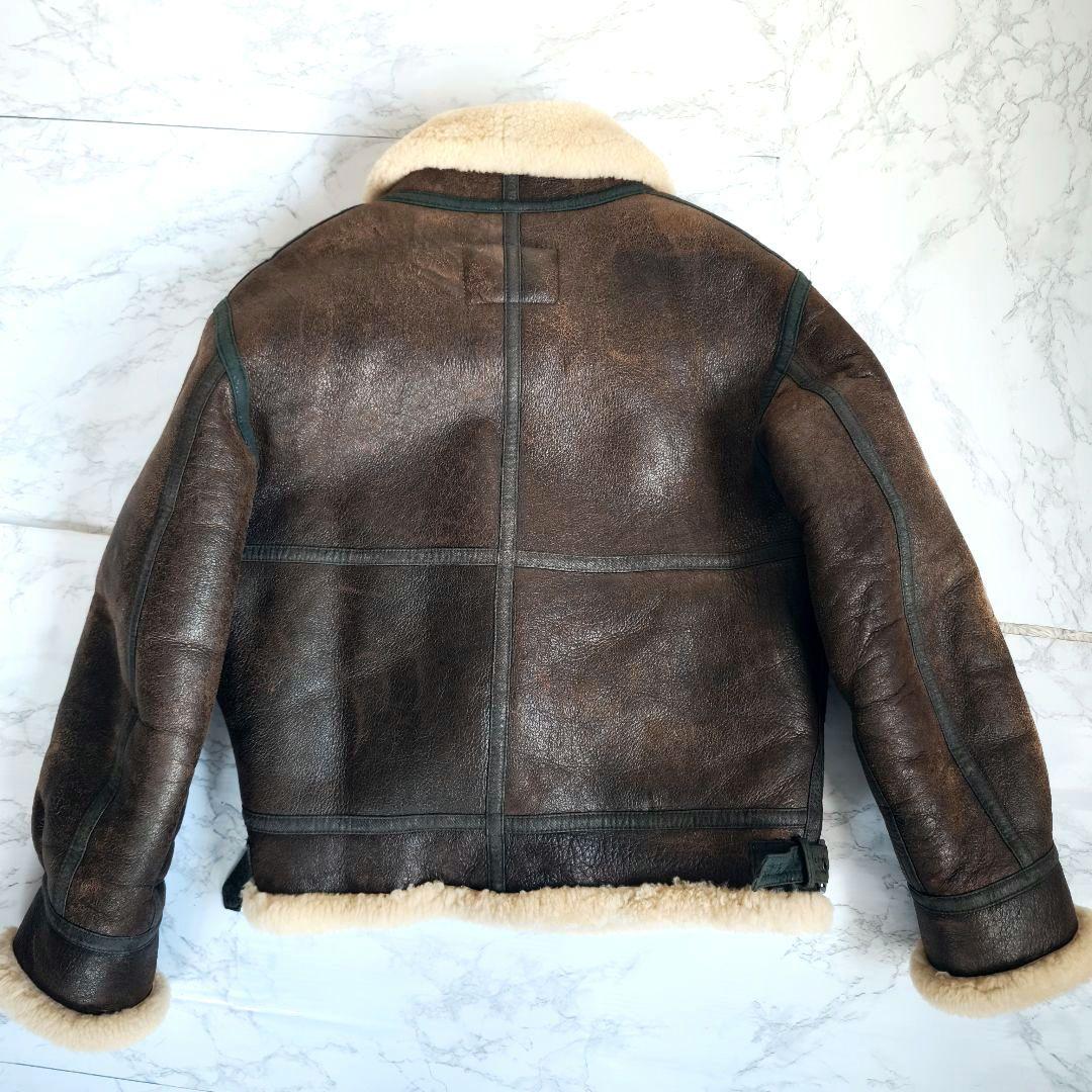 KeNshiro様専用】ムートンジャケット B3 本革 リアルレザー 裏地ボア