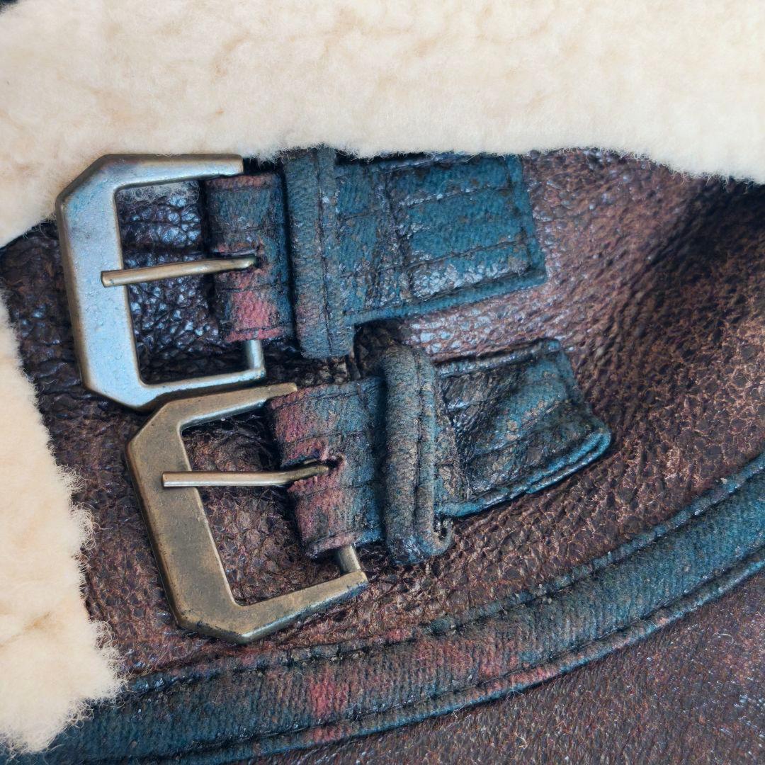 KeNshiro様専用】ムートンジャケット B3 本革 リアルレザー 裏地ボア