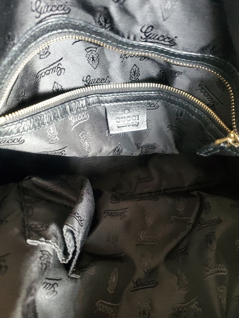 ☆GUCCI☆ブラックレザー.ワンショルダーバッグ☆