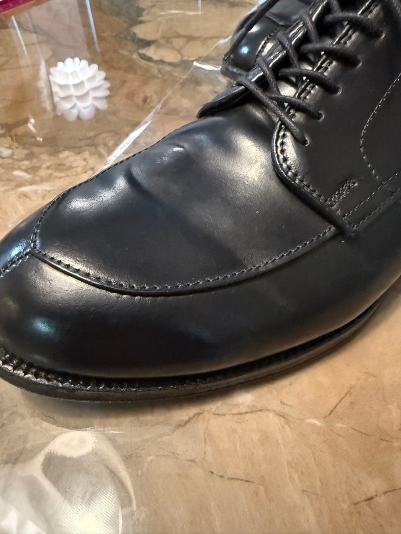 Alden ブラック ドレスシューズ　Vチップ　コードヴァン