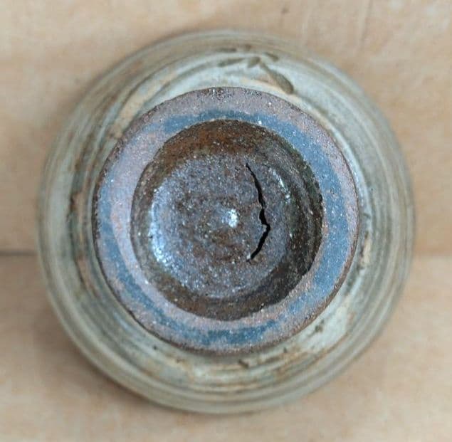 【本物保証】金城次郎 壷屋焼 ぐい呑 共箱 栞 人間国宝 壺屋焼 魚紋ぐい呑