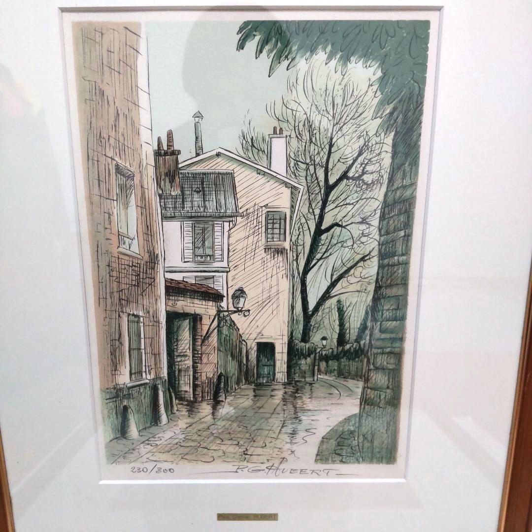 数限定■直筆サイン■ポールガブリエルユベール絵画リトグラフ風景画