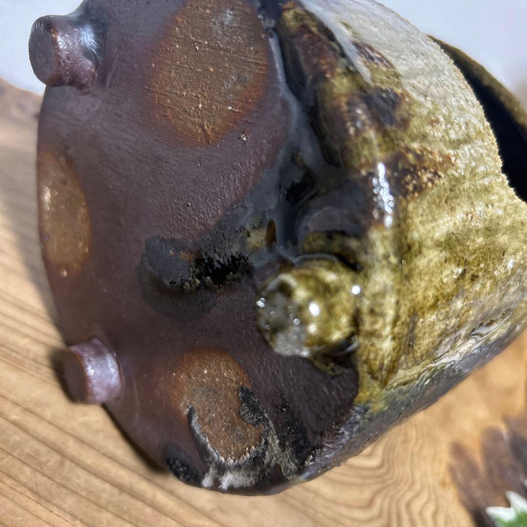 越前焼 たいら窯 藤田重良右衛門 十良右衛門 火もらい甕 灯火