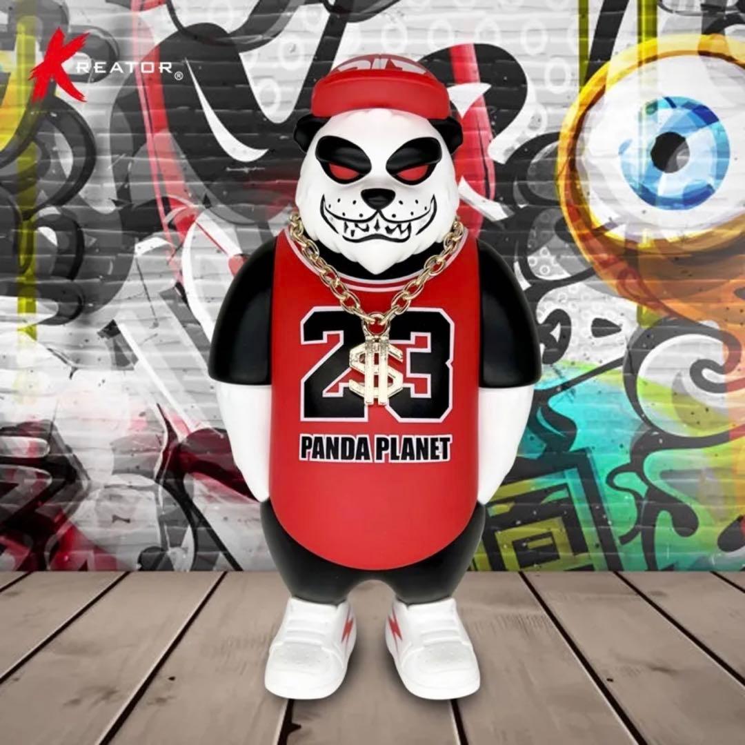 ヒップホップ・パンダ 赤 カッコいい 動物 アニマル ポップカルチャー