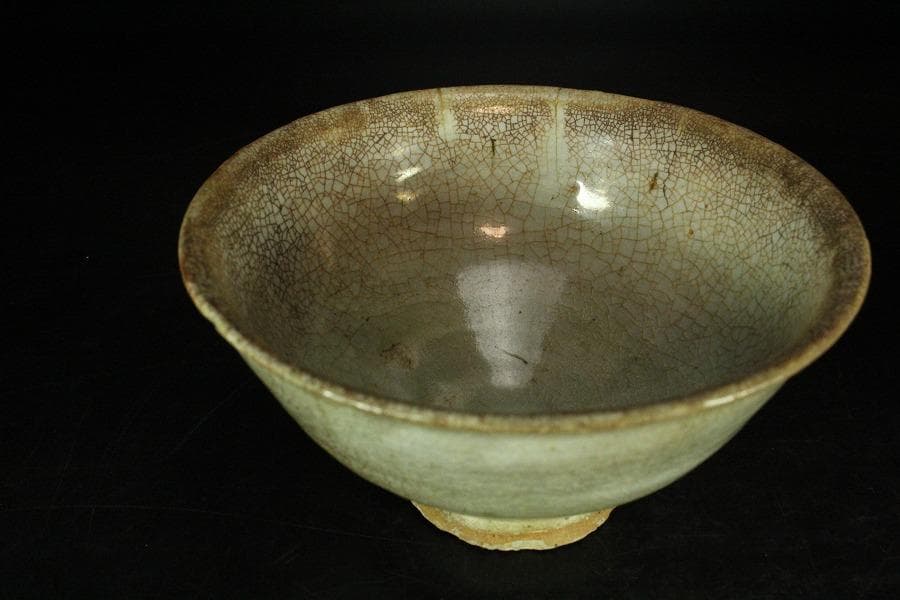 長春天山 窯変筒茶碗 希少 木箱付 工芸品 美術品 ハンドメイド