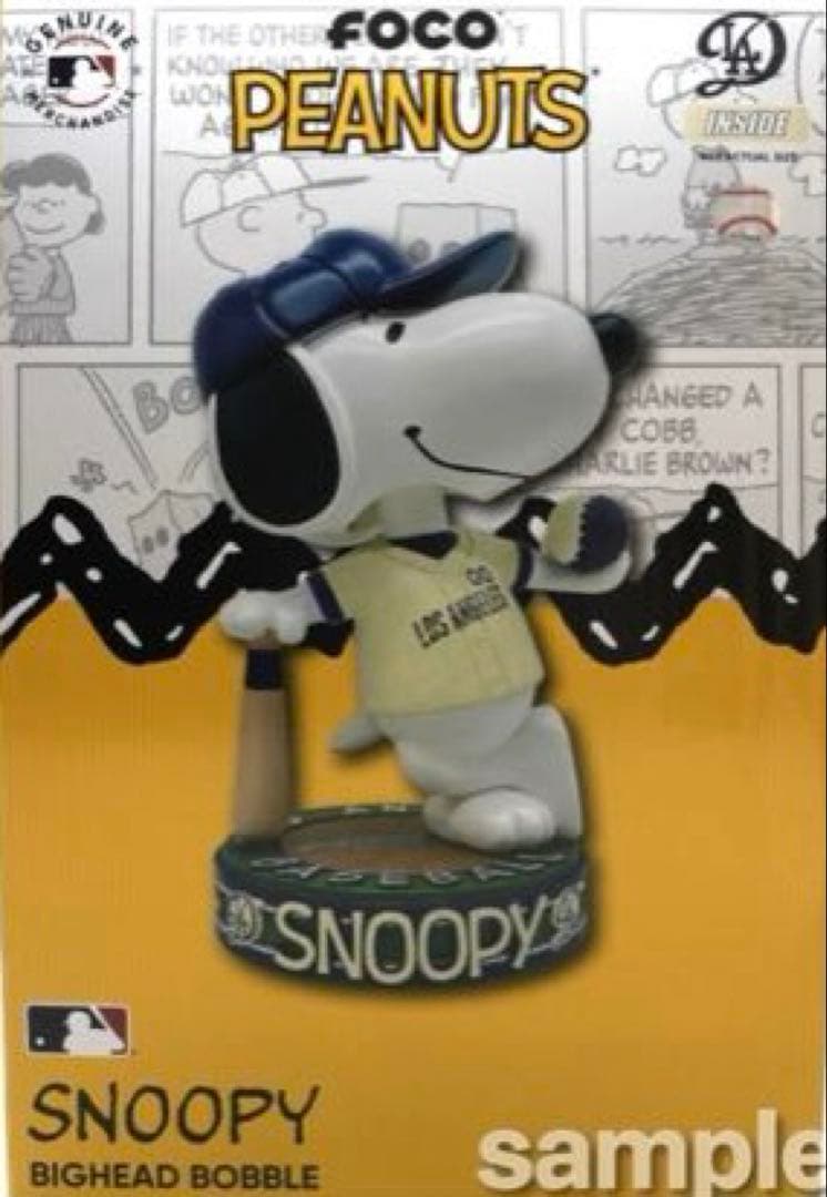 2025 ドジャース SNOOPY ボブルヘッド 9.5インチ郵便局限定500体