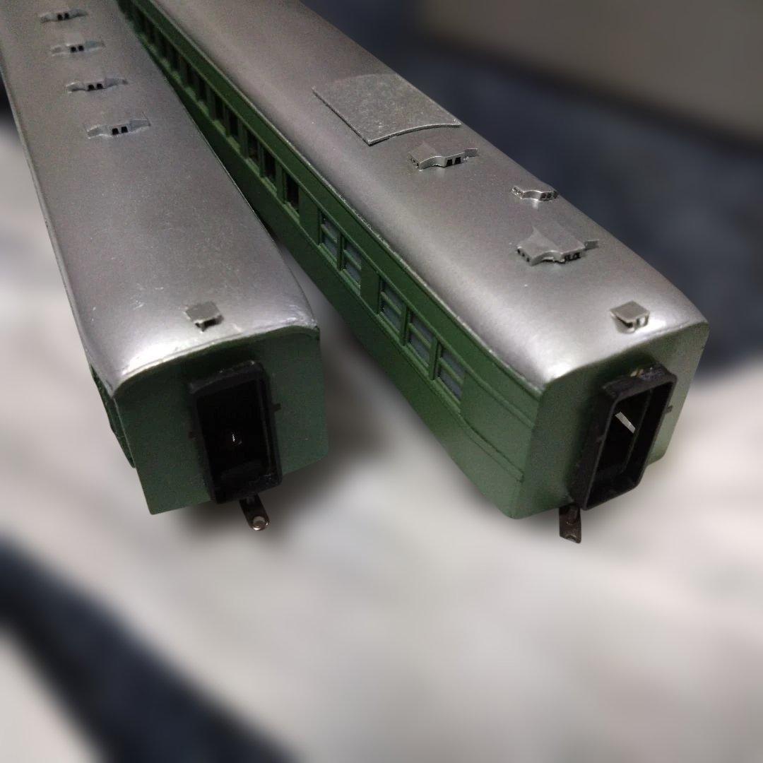 鉄道模型　HOゲージ　マイテ49 マシ29 三軸客車 2両　小高　青大将　つばめ