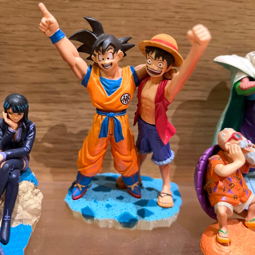 ドラゴンボールカプセルドラカプワンピースコラボ彩色全種コンプリート