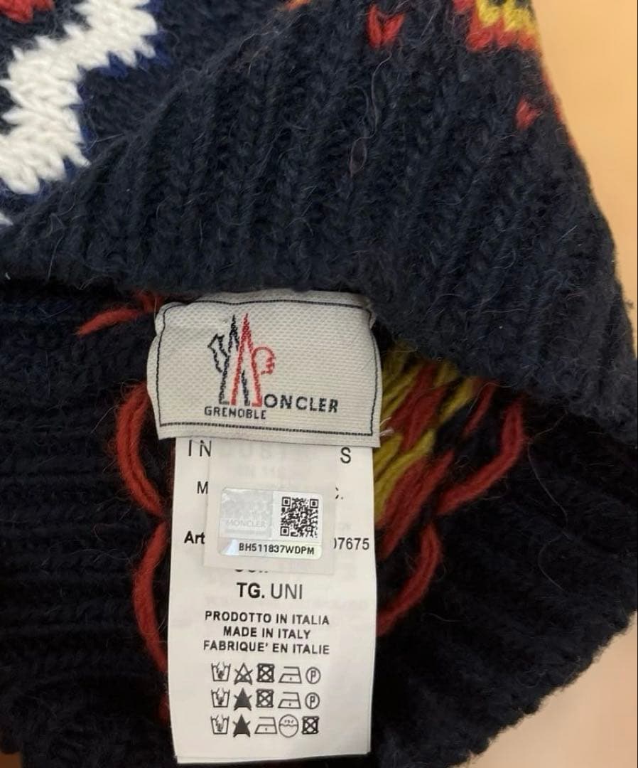 モンクレール グルノーブル ニット帽 フリーサイズ