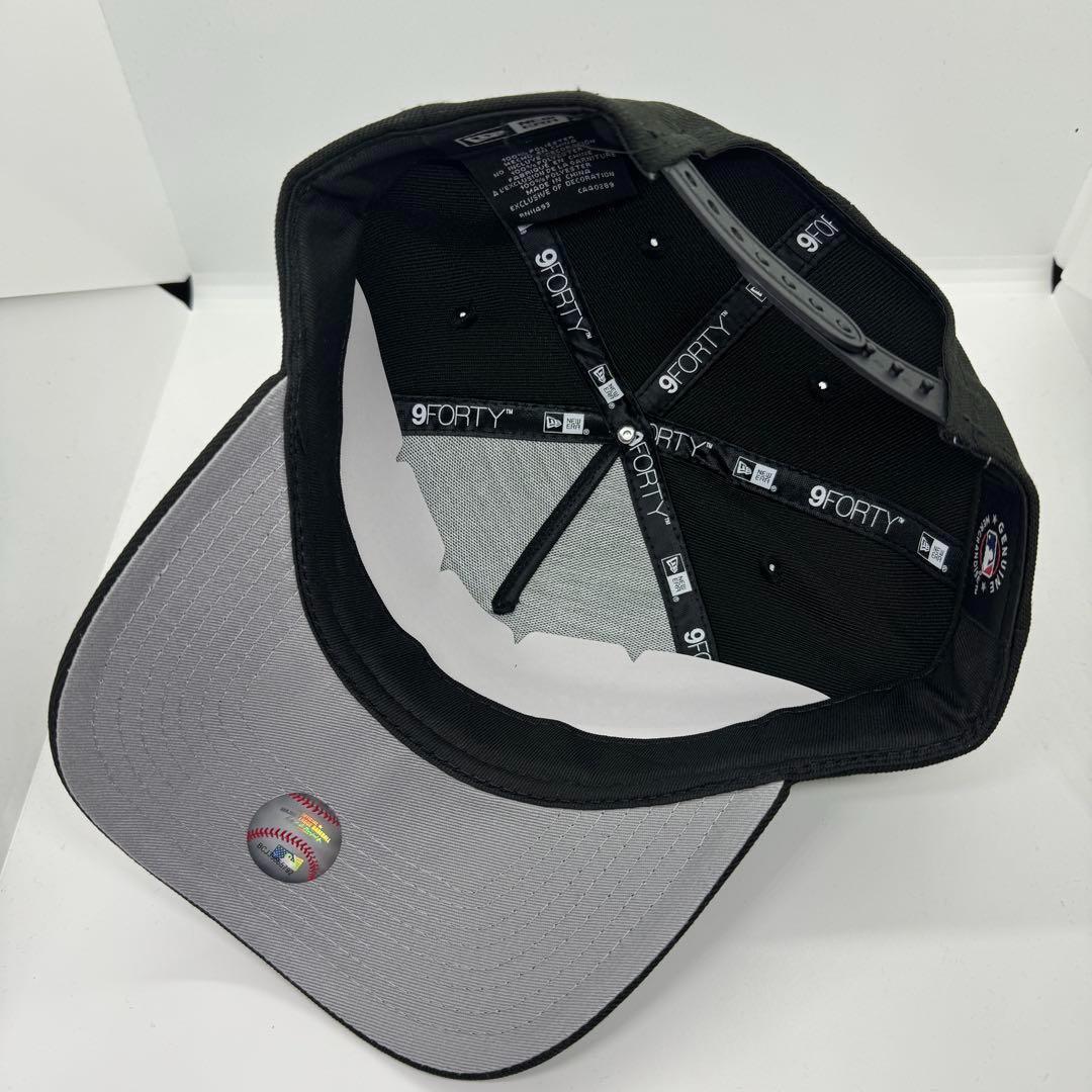 B06ニューエラロサンゼルスドジャース LA 逆ロゴ ブラック 黒 ホワイト