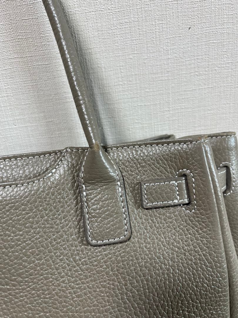 ◯専用傳濱野ハマノHamanoエトゥープミーティアバッグバッグ レザー 牛革