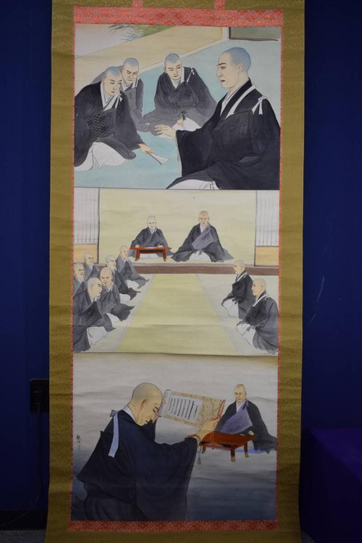 真作/観風/親鸞聖人/人物図/大幅/布袋屋掛軸HK-65