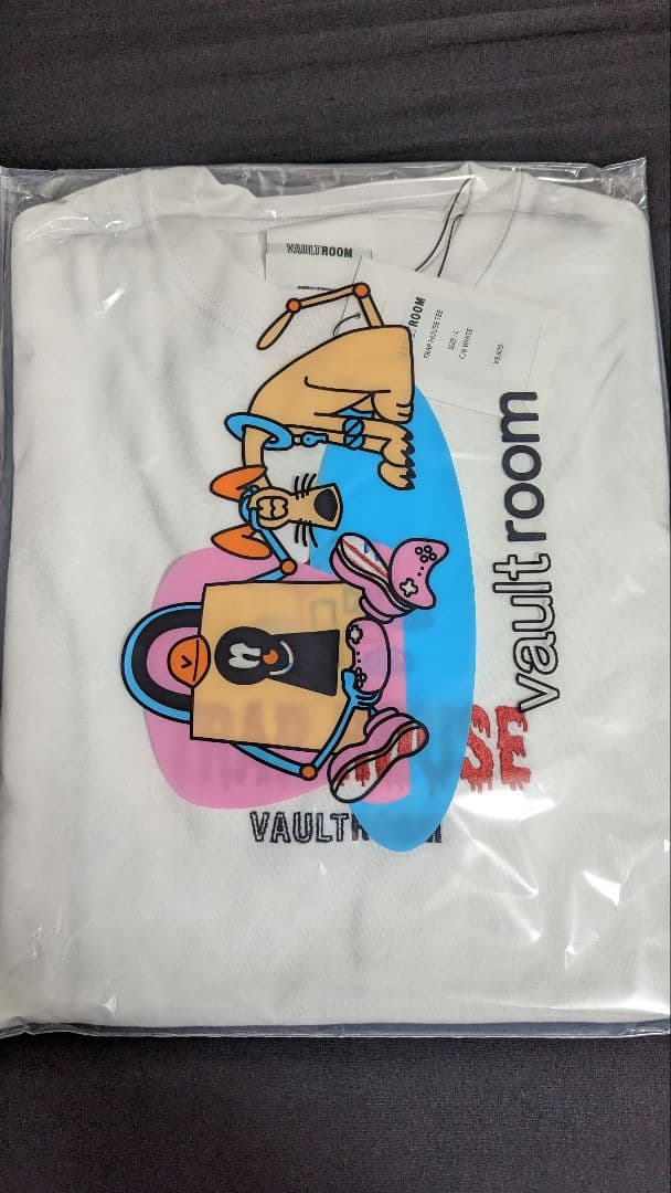 vaultroom × nqrse L/S TEE / WHITE Mサイズ valtroom × nqrse L/S TEE