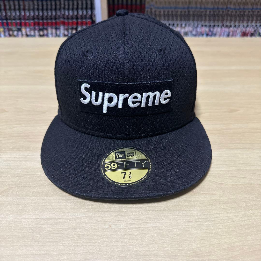 Supreme 59FIFTY ブラック キャップ 7 3/8 - メルカリ