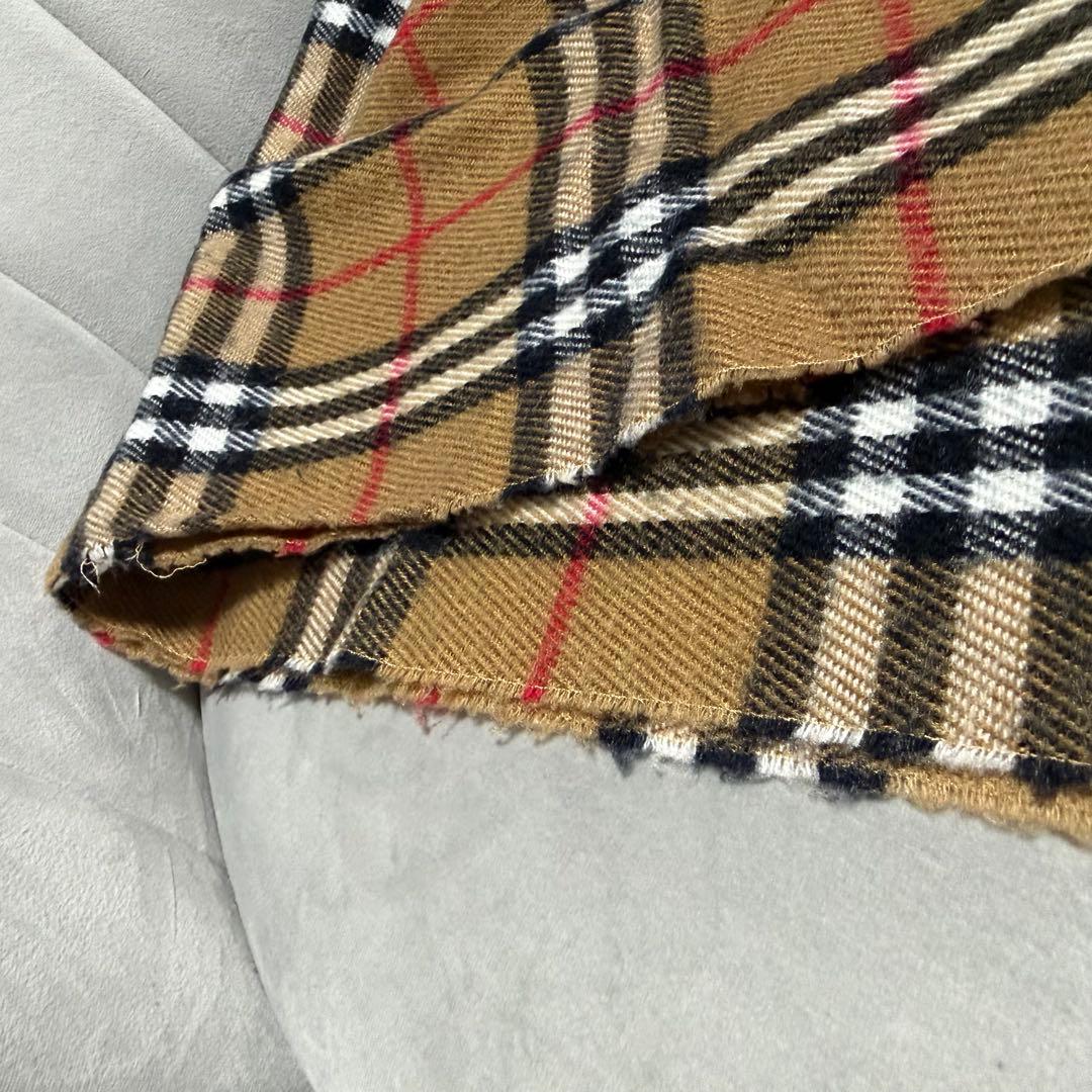 BURBERRY ノバチェック柄 マフラー 100%ラムウール ベージュ - メルカリ